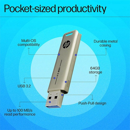 HP X796W 64GB Pen Drive